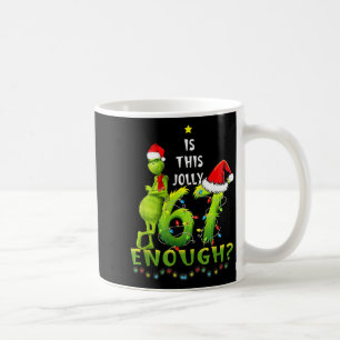 Is This Jolly Enough,green Christmas Tree Light Me Coffee Mug