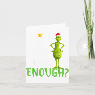 Is This Jolly Enough Green Merry Christmas Tree Li Card