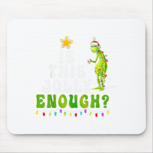 Is This Jolly Enough Green Merry Christmas Tree Li Mouse Mat
