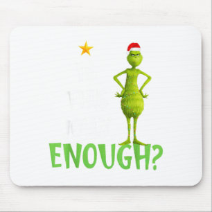 Is This Jolly Enough Green Merry Christmas Tree Li Mouse Mat