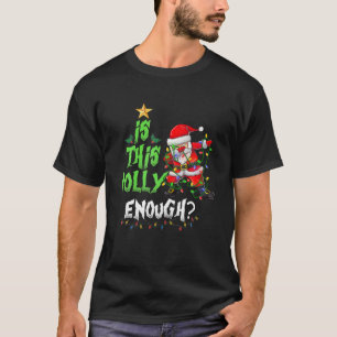 Is This Jolly Enough Noel Funny Dabbing Santa Merr T-Shirt