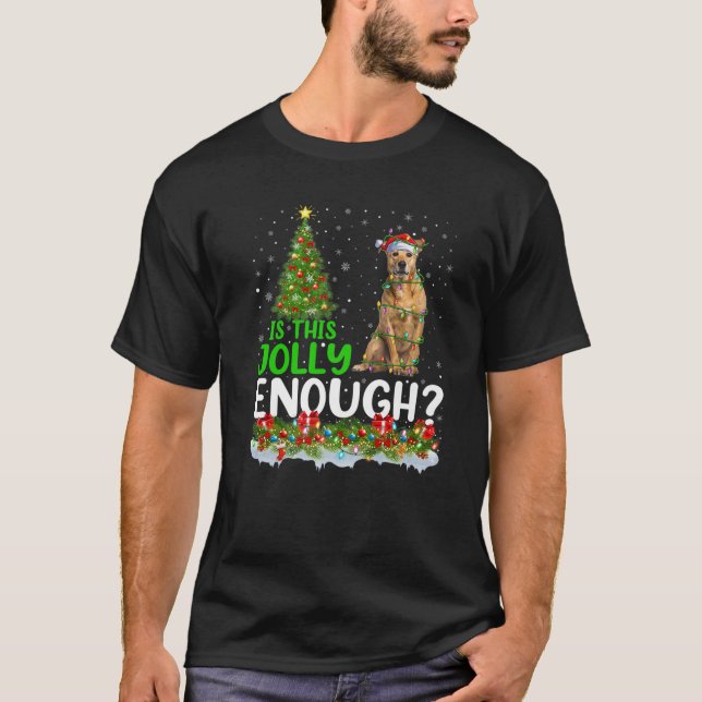 Is This Jolly Enough Rhodesian Ridgeback Dog Chris T-Shirt (Front)