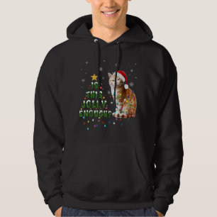 Is This Jolly Enough Santa Cat Light Christmas Hoodie