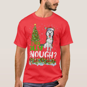 Is This Jolly Enough Shih Tzu Dog Christmas Tree T-Shirt