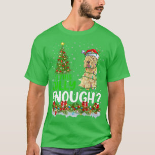 Is This Jolly Enough Wheaten Terrier Dog Christmas T-Shirt