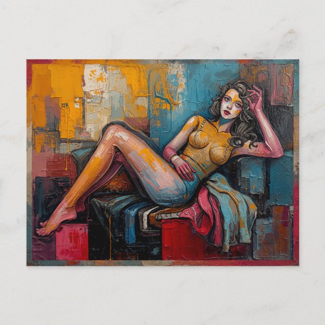 “Is This One Working” – Jasmine’s Portrait Postcard (Front)