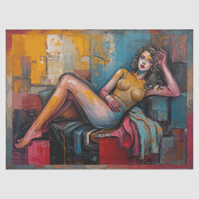 “Is This One Working” – Jasmine’s Portrait Tissue Paper (Front)