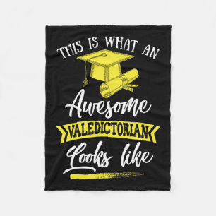 Is What An Awesome Valedictorian Looks Like  Fleece Blanket