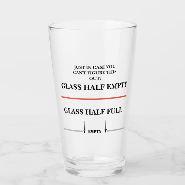 Is your glass half empty or half full? (Front)
