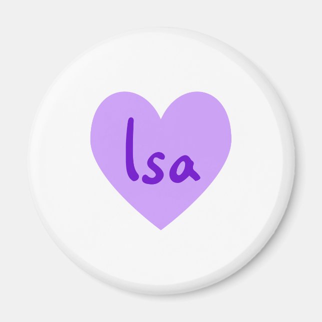 Isa in Purple Magnet (Front)