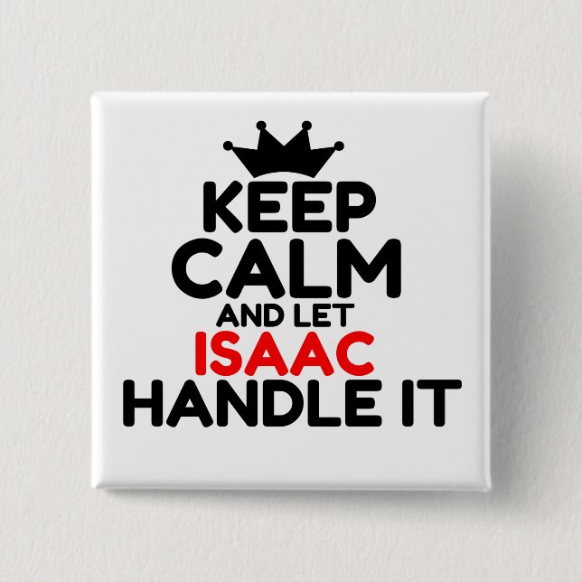 ISAAC 15 CM SQUARE BADGE (Front)