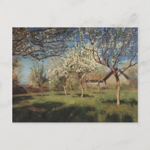 Isaac Levitan- Apple trees in blossom Postcard