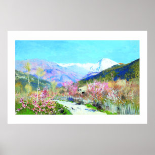 Isaac Levitan. "Springtime" Painting Poster