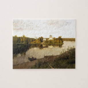 Isaac Levitan- Vesper chimes Jigsaw Puzzle
