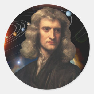 Isaac Newton Classic Round Sticker