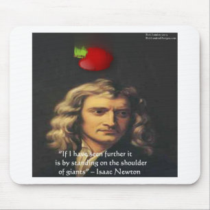 Isaac Newton "Giants Shoulders" Wisdom Gifts & Tee Mouse Mat