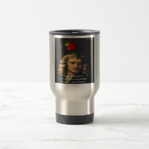 Isaac Newton "Giants Shoulders" Wisdom Gifts & Tee Travel Mug