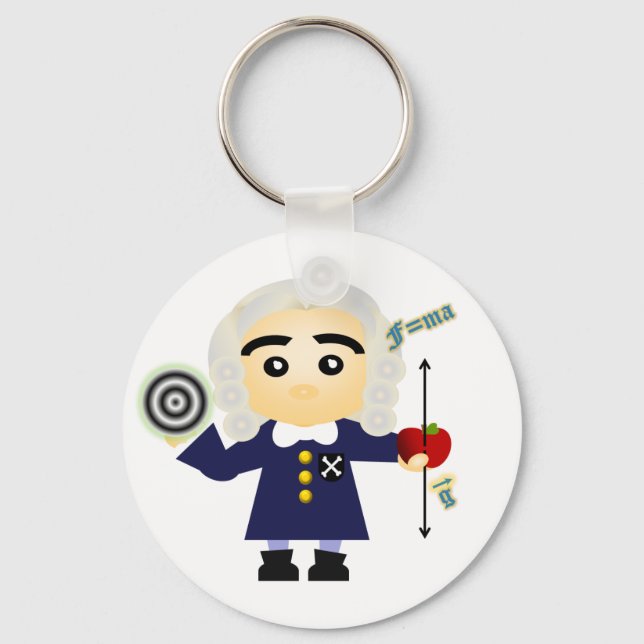Isaac Newton Key Ring (Front)