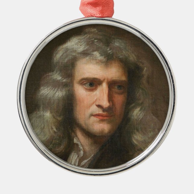 Isaac Newton Metal Tree Decoration (Front)