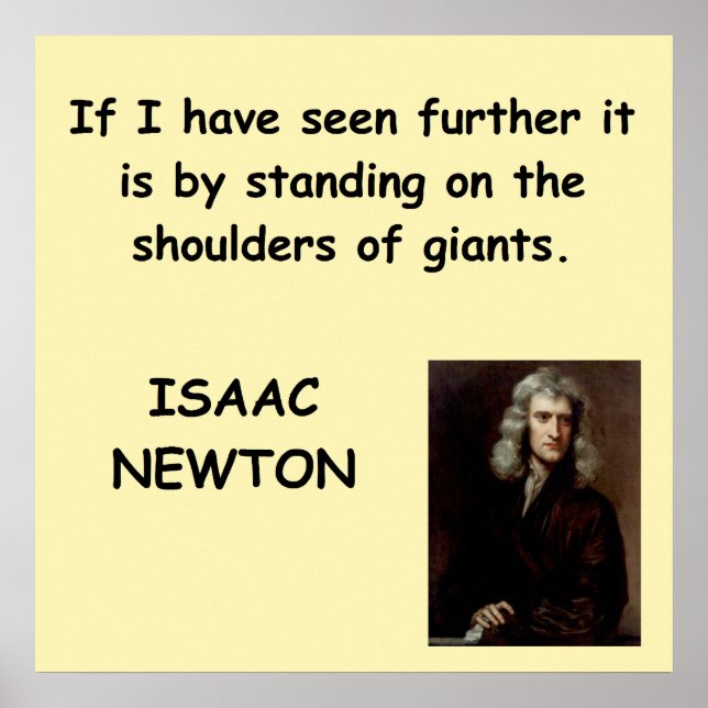isaac newton poster (Front)