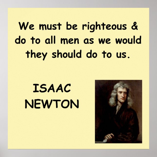 isaac newton poster (Front)