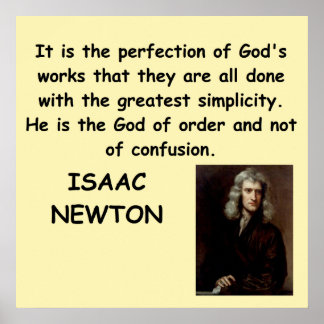isaac newton poster