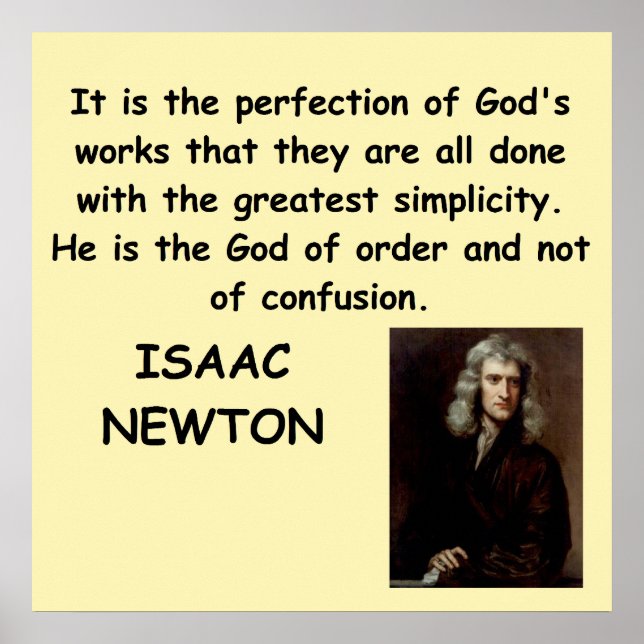 isaac newton poster (Front)