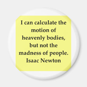 isaac newton quote magnet