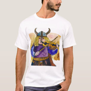 Isaac Stern as a Viking Violinist tee shirt