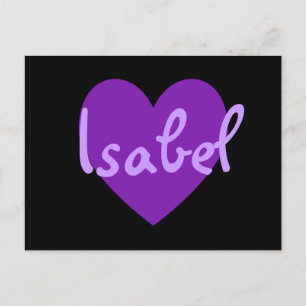 Isabel in Purple Postcard