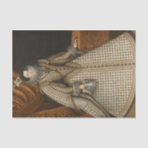 Isabel of Bourbon by Rodrigo de Villandrando Tissue Paper