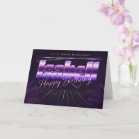 Isabell Name First Name pura retro Map Birthday