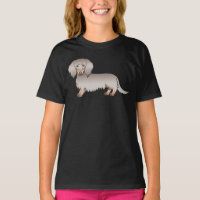 Isabella And Tan Long Hair Dachshund Cartoon Dog