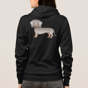 Isabella And Tan Short Hair Dachshund Cartoon Dog Hoodie