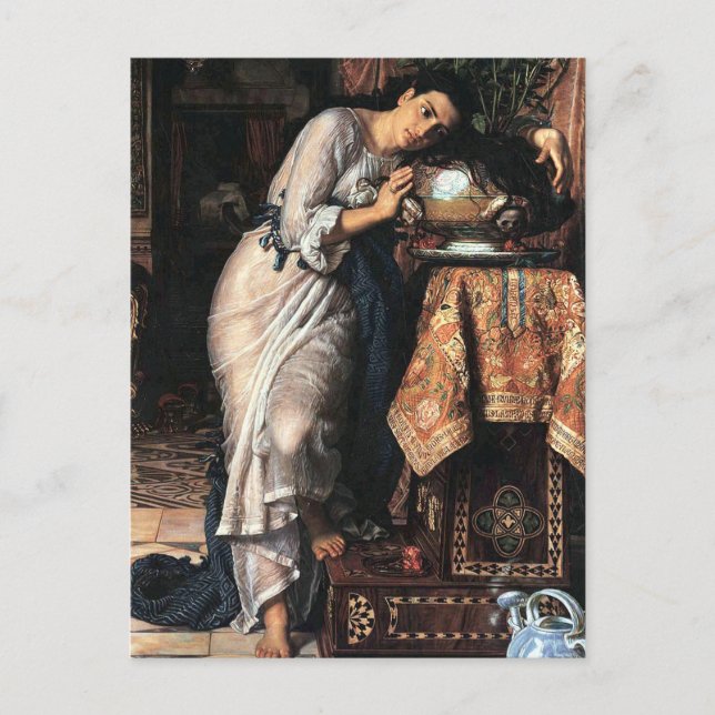 Isabella and the Pot of Basil by William Hunt Postcard (Front)