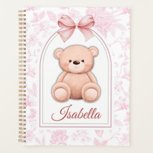 Isabella   Custom Pink Teddy Bear Nursery Design  Planner