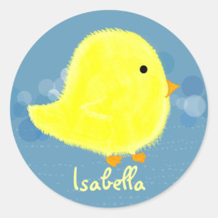 Isabella Cute Baby Chick Sticker