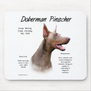 Isabella Doberman History Mouse Mat