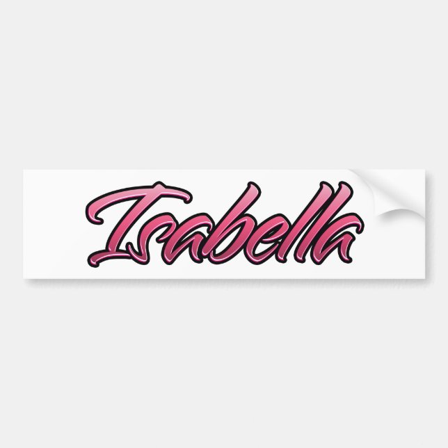 Isabella faded pink Aufkleber Sticker (Front)