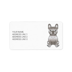 Isabella French Bulldog / Frenchie Cute Dog & Text Label