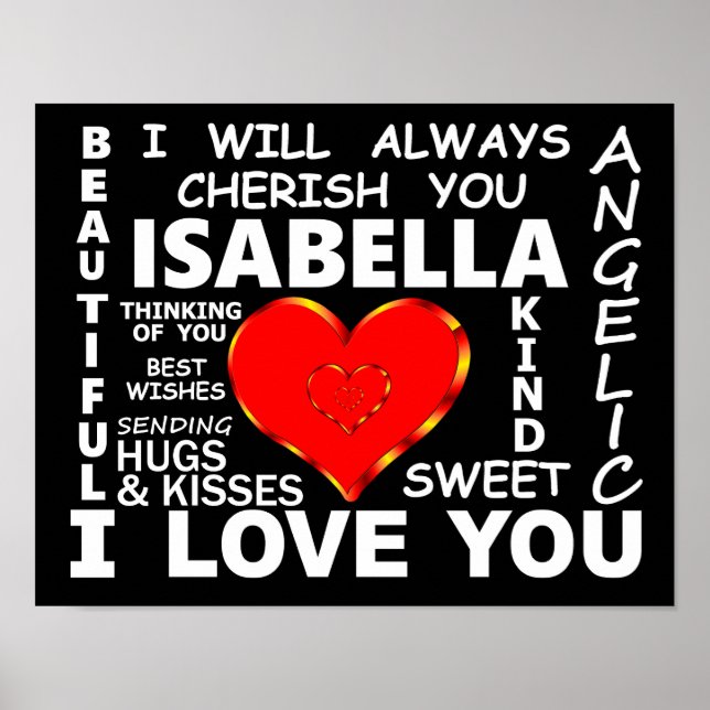 Isabella I Love You Poster (Front)