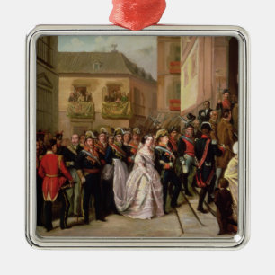 Isabella II of Spain  and her husband Metal Tree Decoration