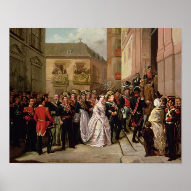 Isabella II of Spain  and her husband Poster (Front)