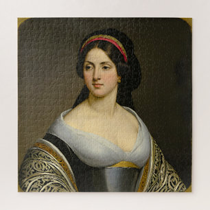Isabella Marie Rousseau Fine Art Woman's Portrait Jigsaw Puzzle