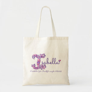 Isabella name meaning personalised library bag