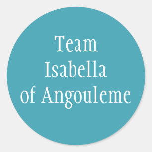 Isabella of Angouleme Queen of England Classic Round Sticker