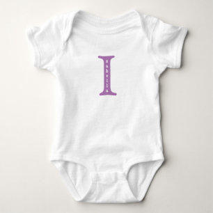 Isabella Personalised Baby One Piece tshirt Purple