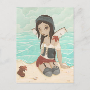Isabella - Pirate Mermaid Post Card
