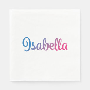 Isabella Stylish Cursive Napkin