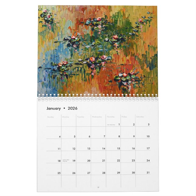 Isabelle Dupuy Artist 2014 Calendar (Jan 2026)